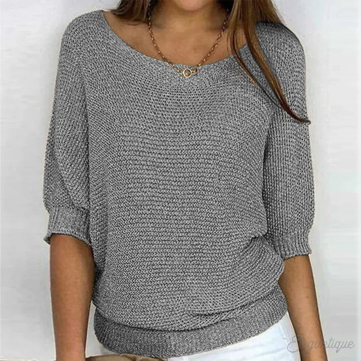 Eunice™ | Relaxed Knit Top - Elle Melbourne