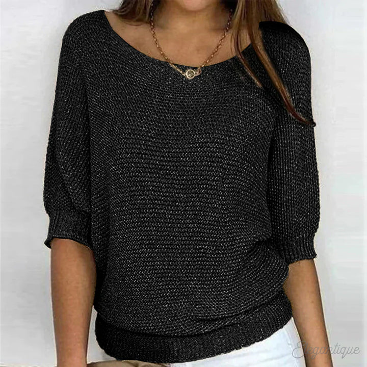 Eunice™ | Relaxed Knit Top - Elle Melbourne