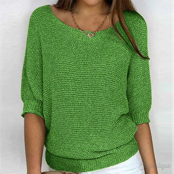 Eunice™ | Relaxed Knit Top - Elle Melbourne