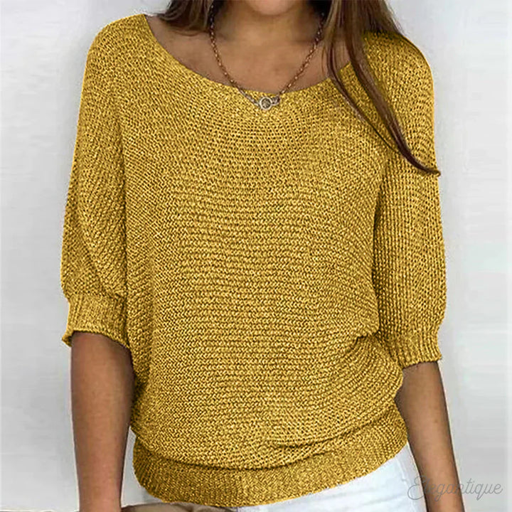 Eunice™ | Relaxed Knit Top - Elle Melbourne