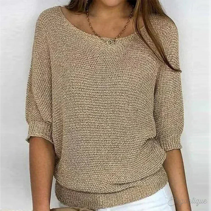 Eunice™ | Relaxed Knit Top - Elle Melbourne