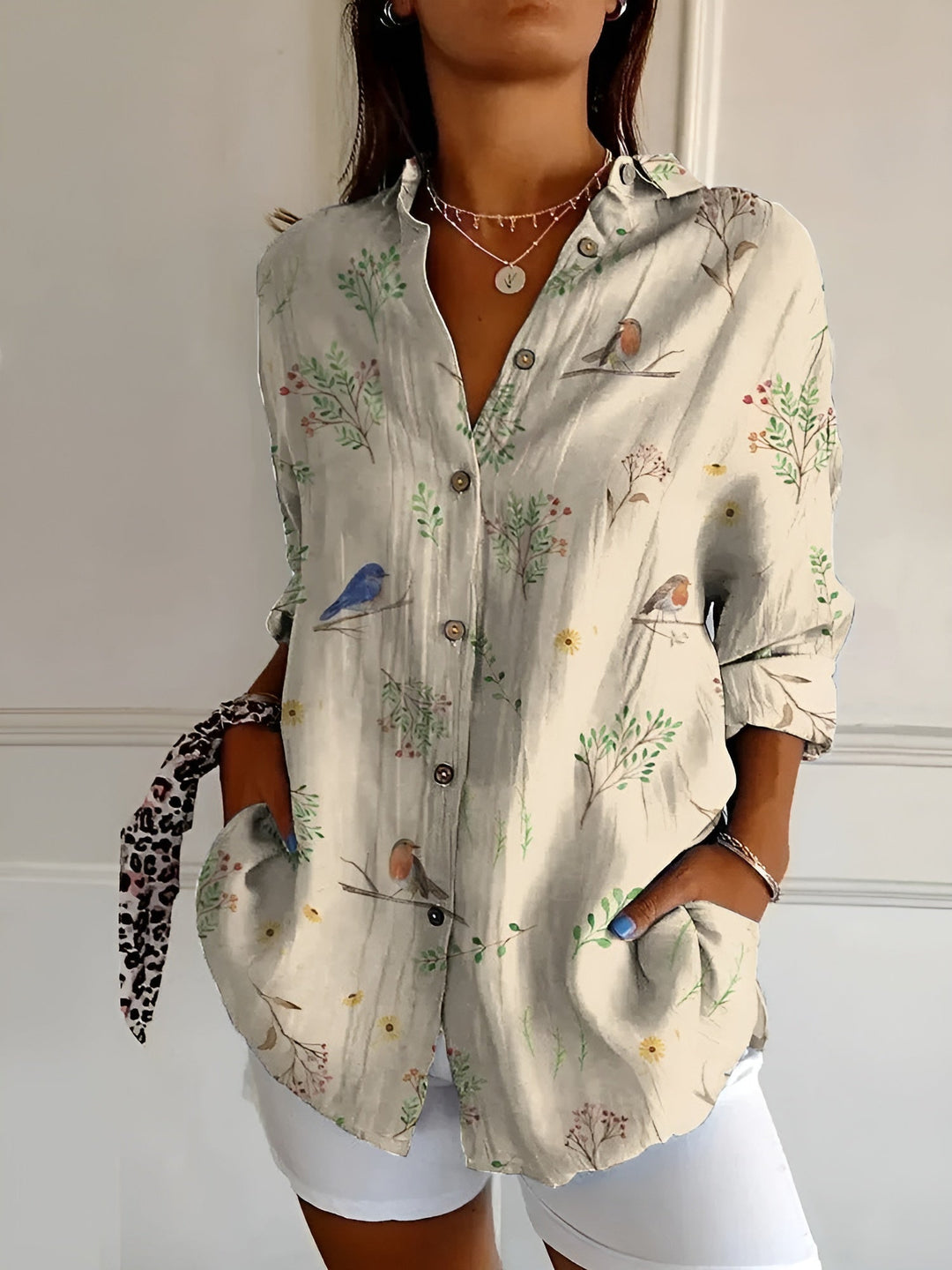 Amara™ | Floral Breeze Button-Up Shirt - Elle Melbourne