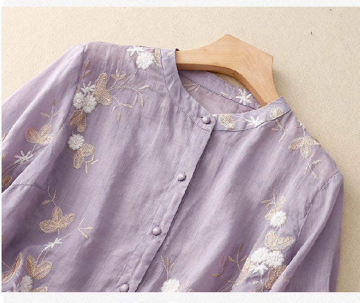 Eloise™ | Elegant Embroidered Blouse - Elle Melbourne